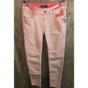 Silver Jeans Co. "Suki" Skinny Pink Denim Women Size (28x31) western rodeo